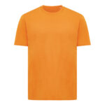 T-shirt orange uni à manches courtes
