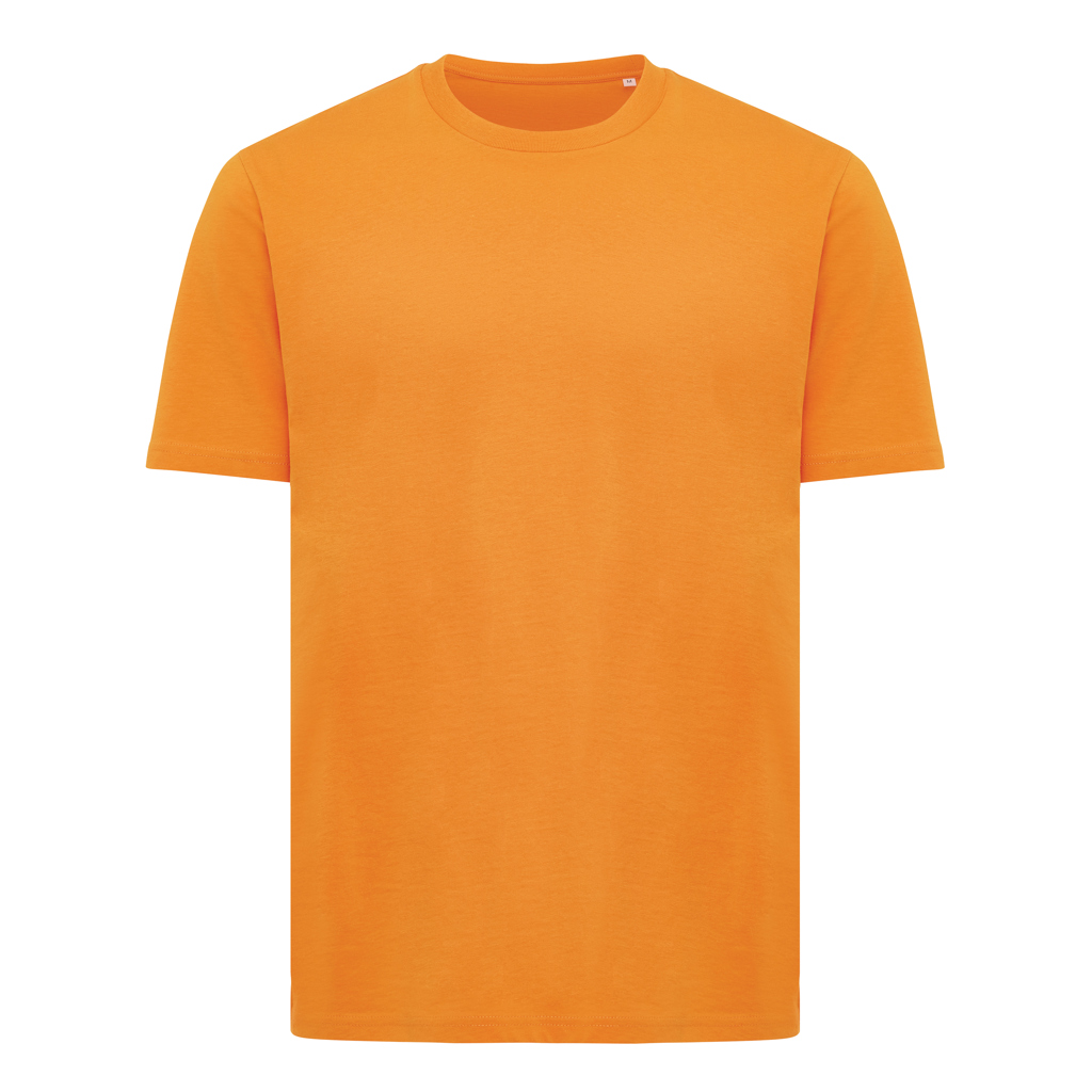 T-shirt orange uni à manches courtes