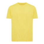 T-shirt jaune uni à manches courtes