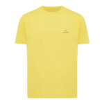 T-shirt jaune uni à logo discret