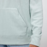 Sweat polaire vert clair avec poche ventrale