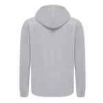 Sweat à capuche gris clair vu de dos