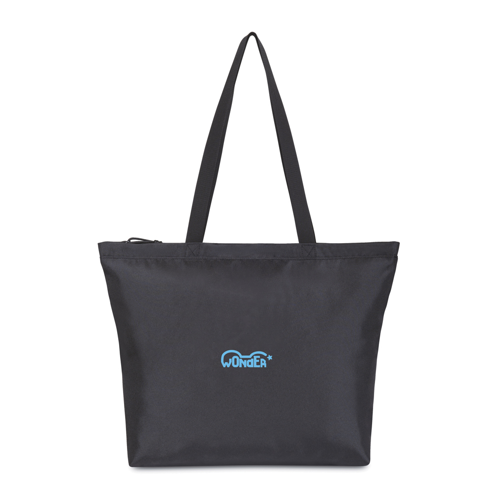 Sac cabas noir à anses longues