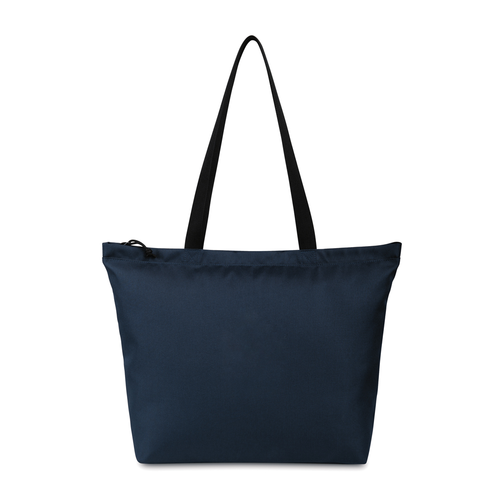 Sac cabas bleu marine à anses noires