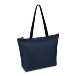 Sac cabas bleu à anses noires