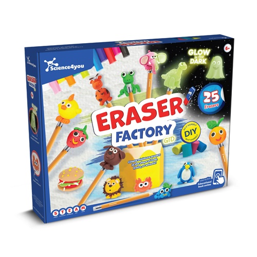 Coffret bricolage pour fabriquer des gommes colorées.
