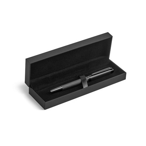 Stylo noir élégant dans un coffret ouvert