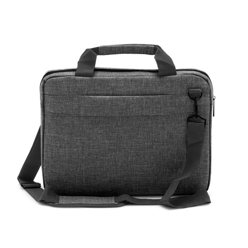 Sacoche d’ordinateur portable grise avec bandoulière
