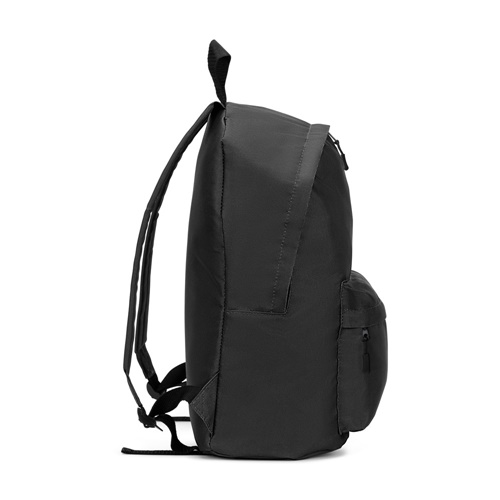 Sac à dos noir simple de profil