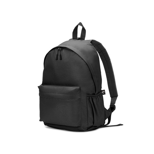 Sac à dos noir avec poche avant zippée