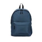 Sac à dos bleu avec poche avant zippée