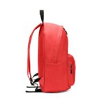 Sac à dos rouge avec poche latérale zippée