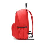 Sac à dos rouge avec poche latérale noire