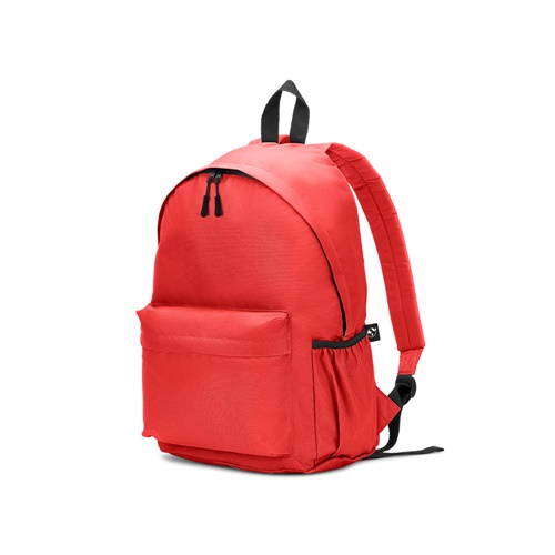 Sac à dos rouge avec poche avant