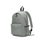 Sac à dos gris avec poche avant zippée