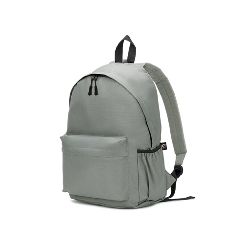 Sac à dos gris avec poche avant zippée