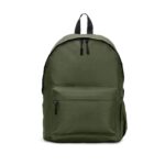 Sac à dos vert avec poche avant zippée