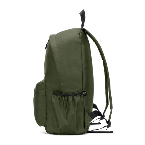 Sac à dos vert avec poche latérale
