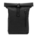 Sac à dos noir moderne avec fermeture roulée