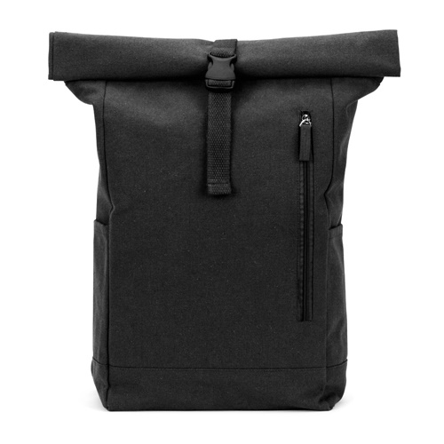 Sac à dos noir moderne avec fermeture roulée