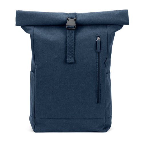 Sac à dos bleu à fermeture enroulable