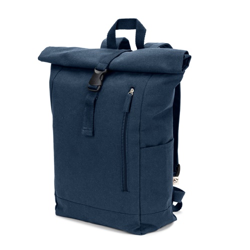Sac à dos bleu moderne avec fermeture à clip