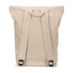 Sac à dos beige en toile avec bretelles réglables