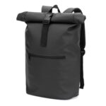 Sac à dos noir moderne avec fermeture roulée