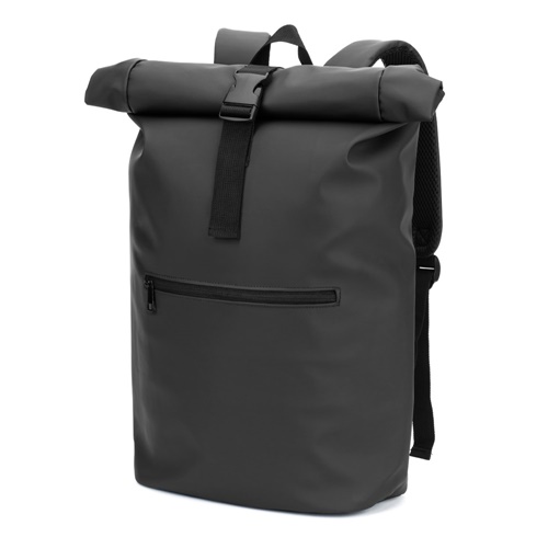 Sac à dos noir moderne avec fermeture roulée