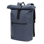 Sac à dos bleu imperméable avec fermeture enroulable