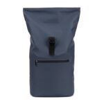 Sac à dos gris imperméable avec poche avant zippée