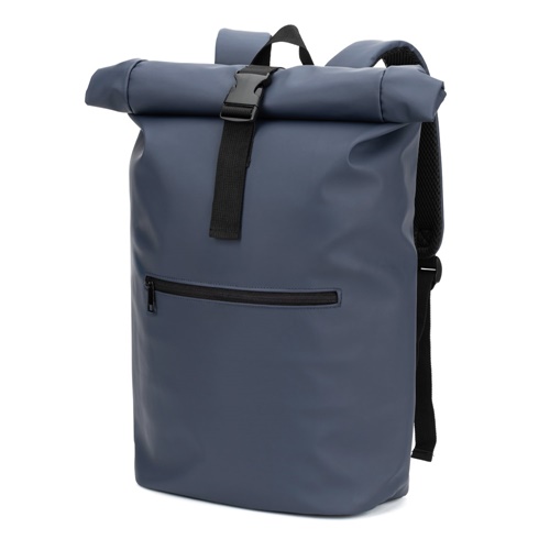 Sac à dos bleu imperméable avec fermeture enroulable