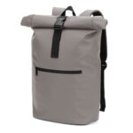 Sac à dos gris moderne avec fermeture roulée