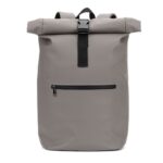 Sac à dos gris moderne avec fermeture enroulable