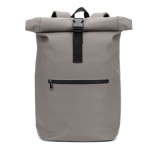 Sac à dos gris moderne avec fermeture enroulable