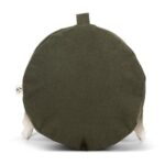 Sac à dos rond vert en toile