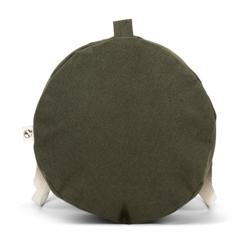 Sac à dos rond vert en toile