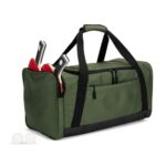 Sac de sport vert avec raquettes de ping-pong