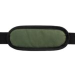 Coussin de sangle vert avec bord noir