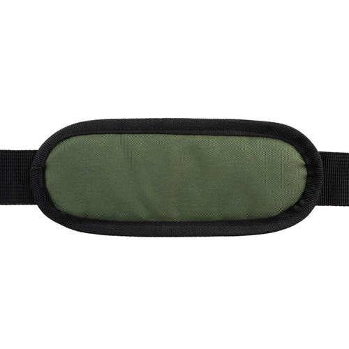 Coussin de sangle vert avec bord noir