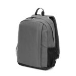 Sac à dos gris avec poche latérale en maille