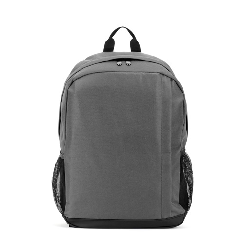 Sac à dos gris avec poches latérales en filet