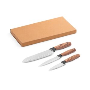 Set de trois couteaux de cuisine avec coffret