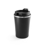 Gobelet isotherme noir avec couvercle