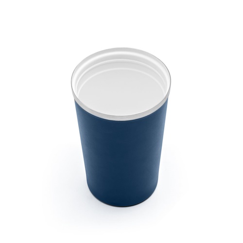 Gobelet bleu réutilisable en plastique