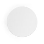 Disque blanc rond sur fond clair