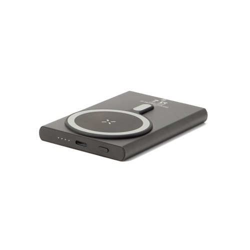 Batterie externe noire avec chargeur sans fil