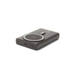 Batterie externe sans fil noire compacte