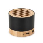 Enceinte Bluetooth portable en bois et métal