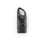 Lampe de poche noire avec manivelle intégrée